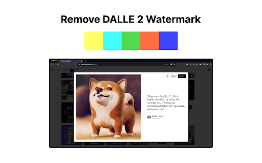 Remove Dalle 2™ Watermark