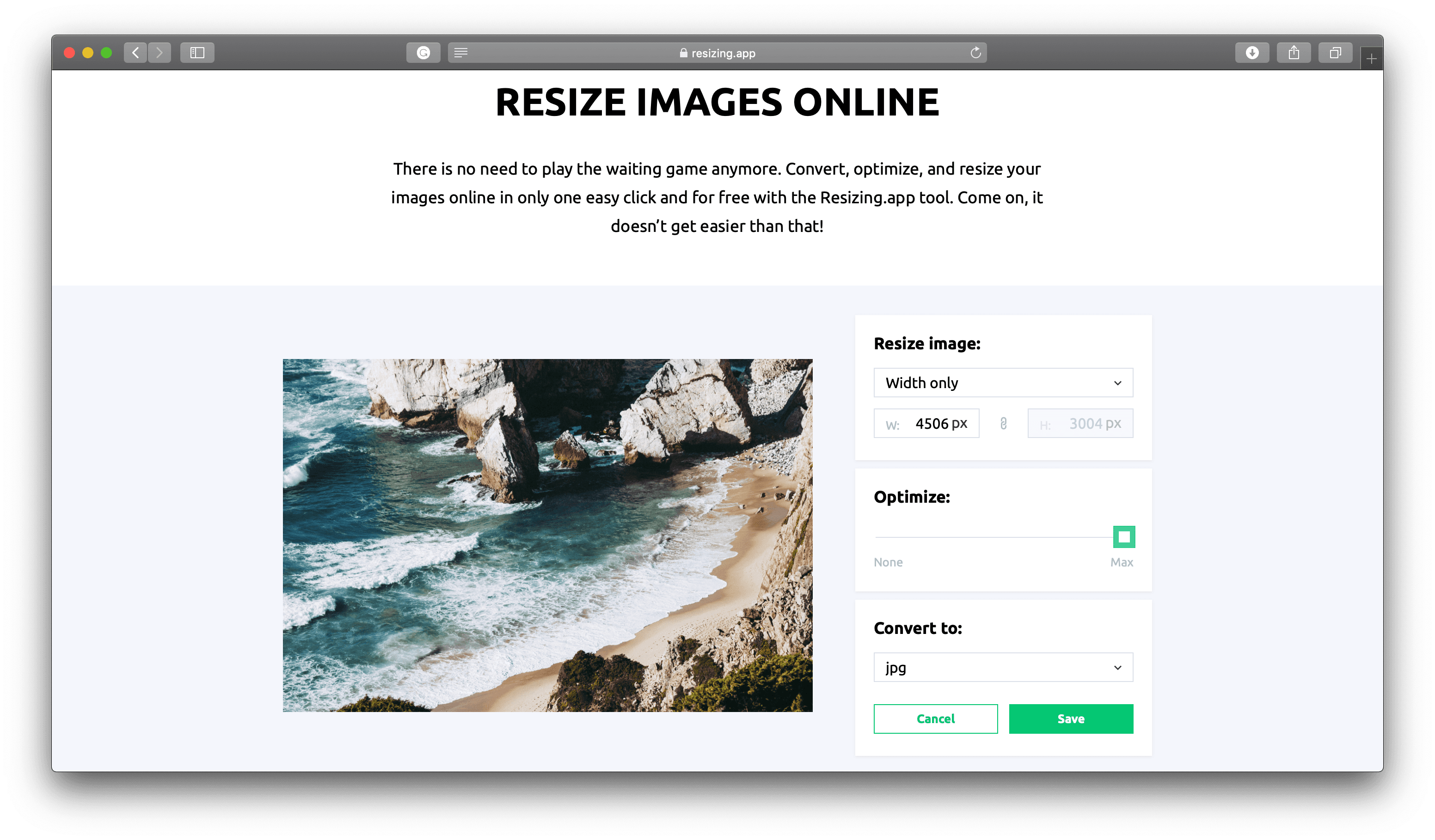 Resizing.app