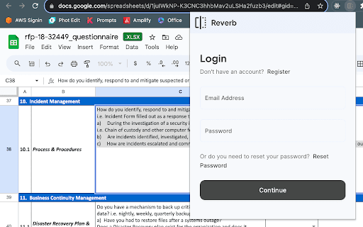 Reverb: AI-Powered Questionnaire Assistant