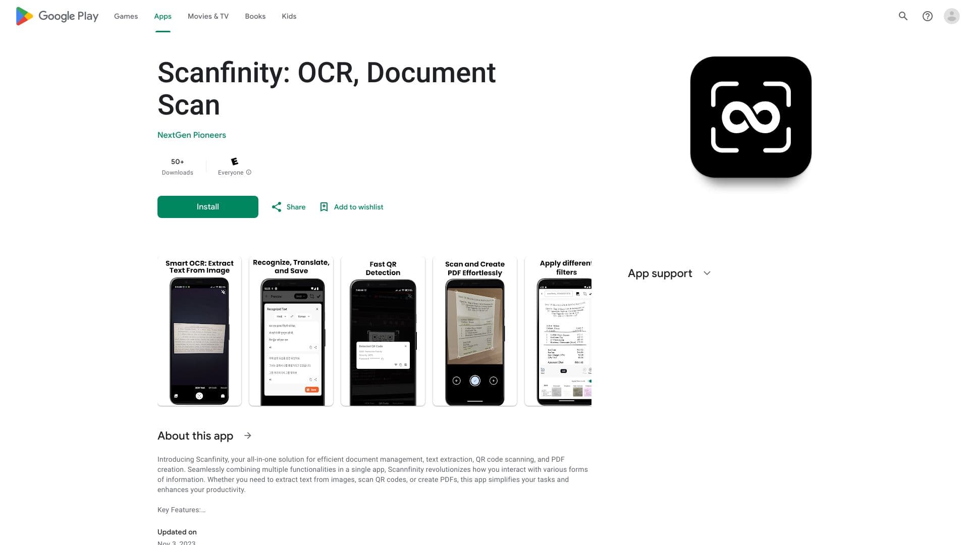 Scanfinity: OCR, Digitalização de Documentos