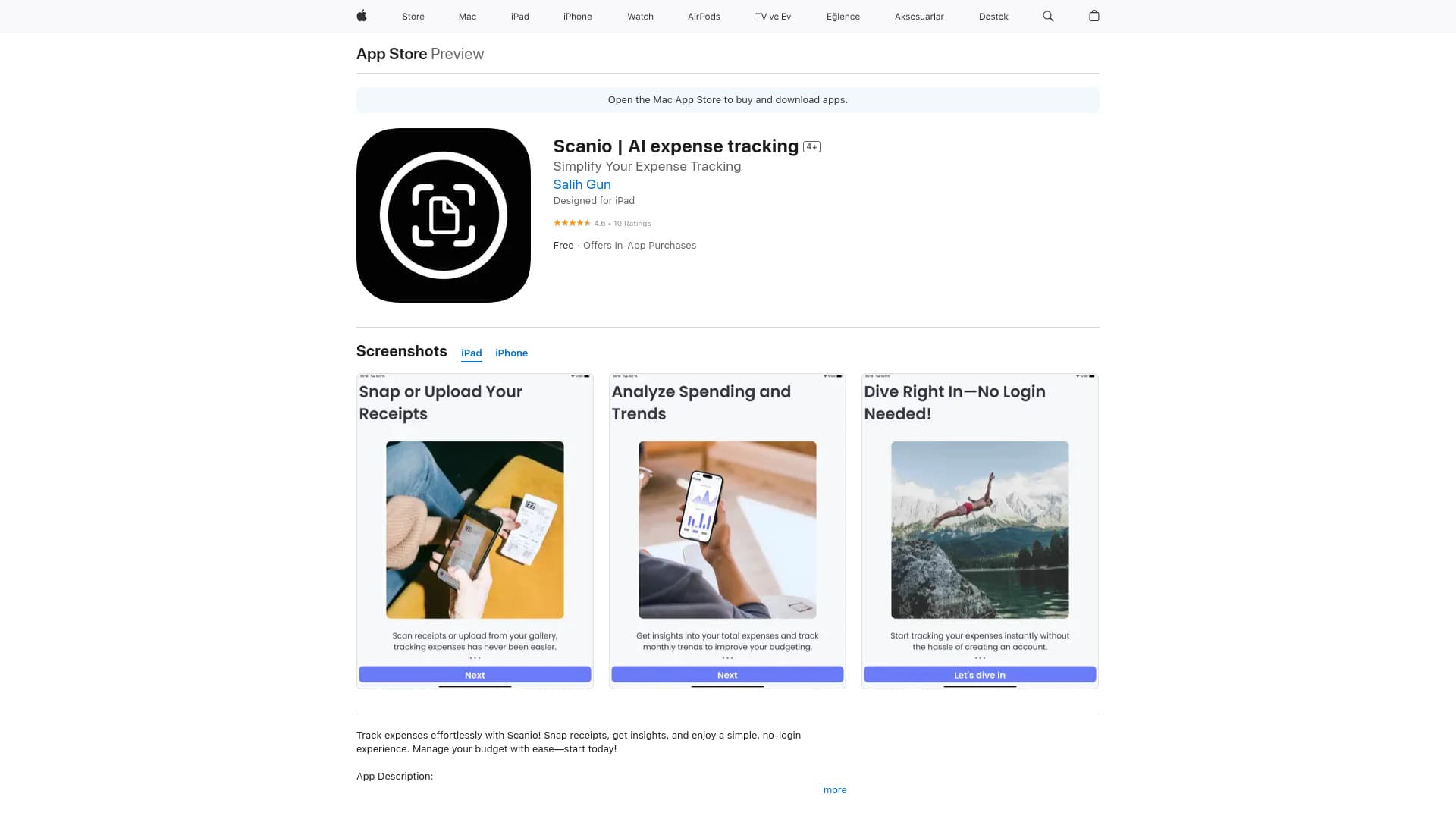 Scanio | AI Expense Tracking