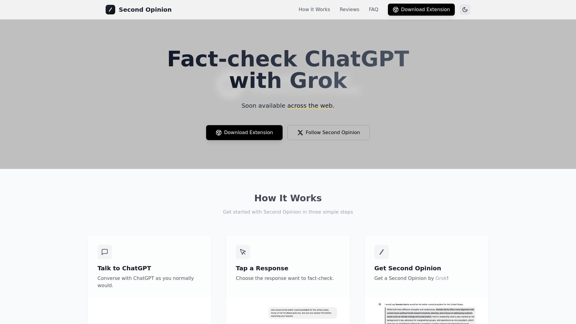 Second Opinion Extension