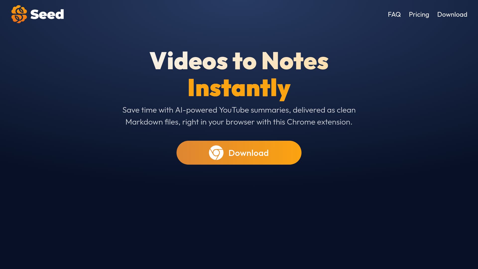 Seed - Youtube To Obsidian