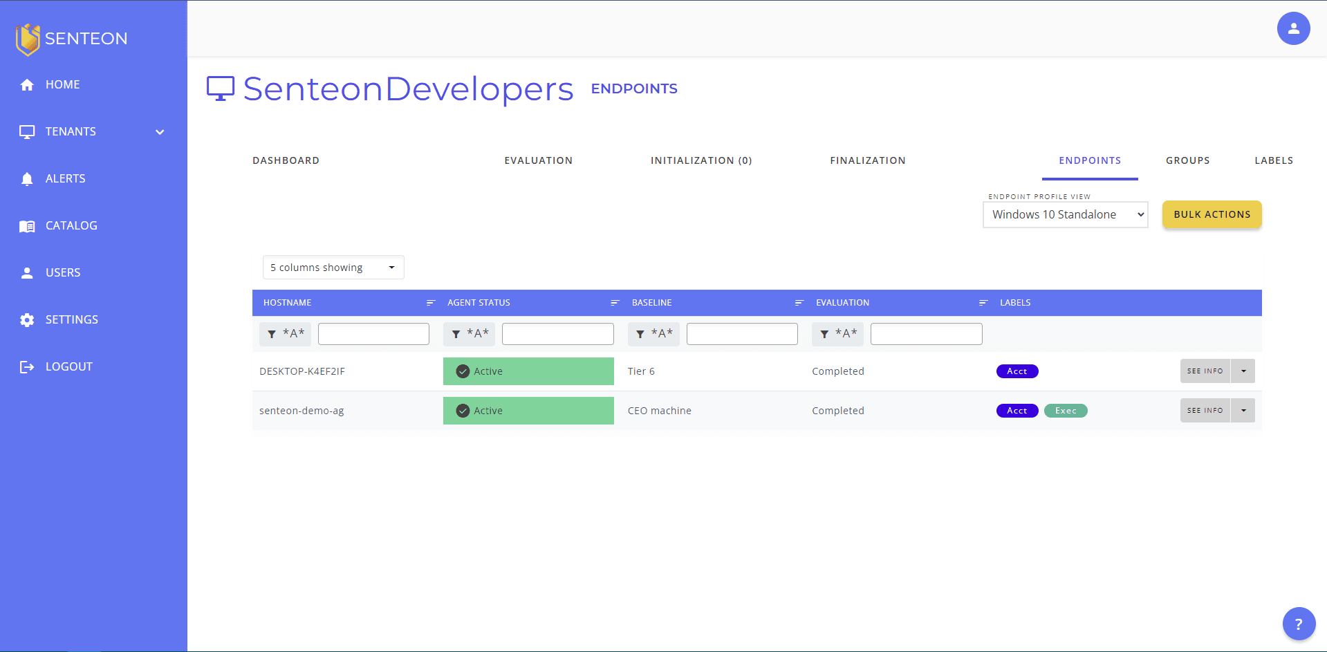 Senteon System Hardening