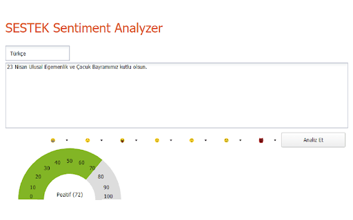 Analyseur de Sentiment Sestek