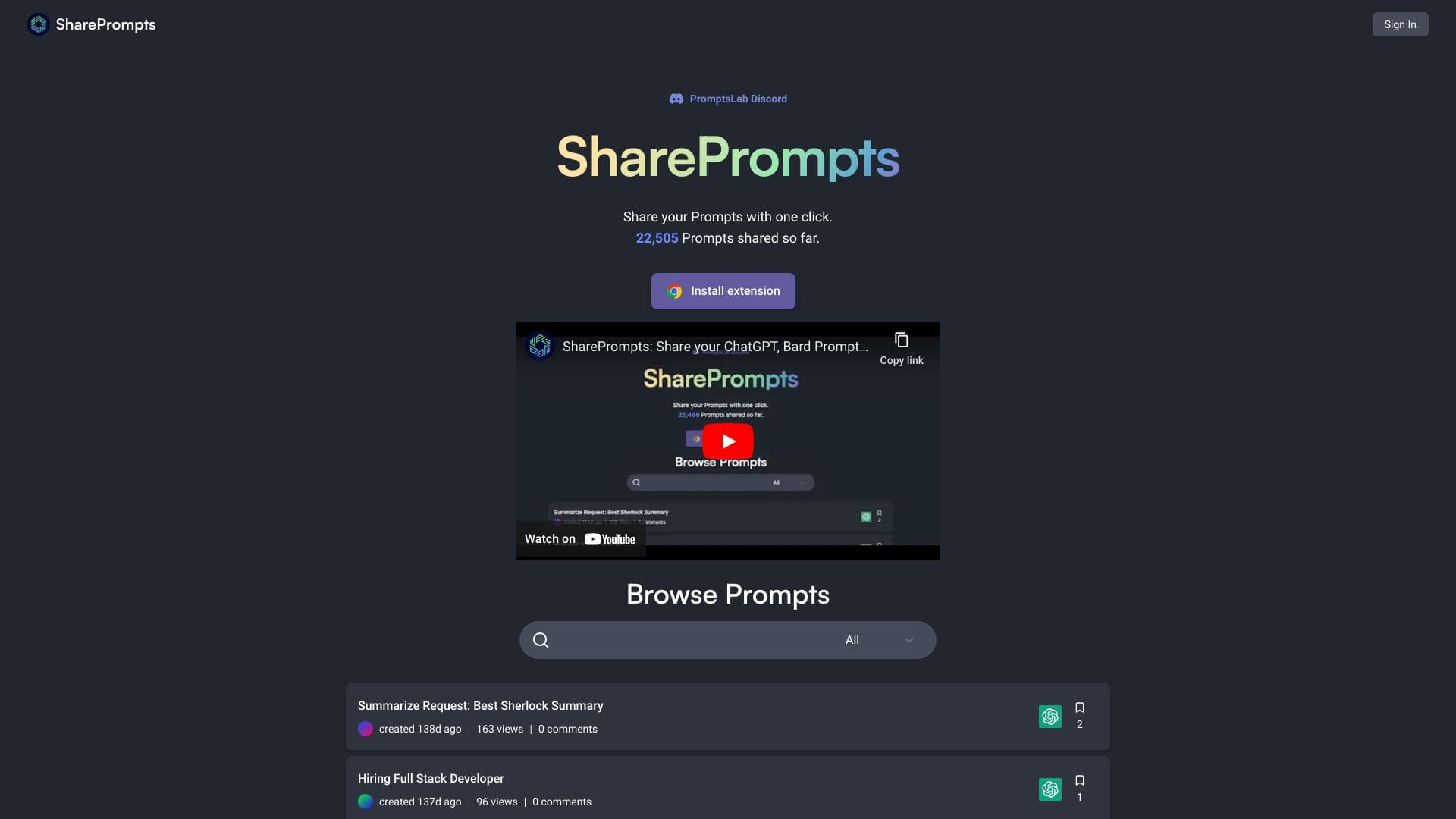Share Prompts