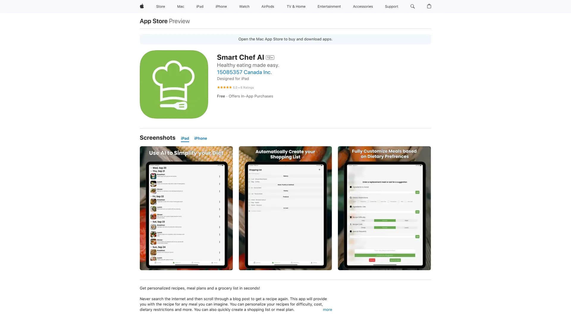 Smart Chef AI