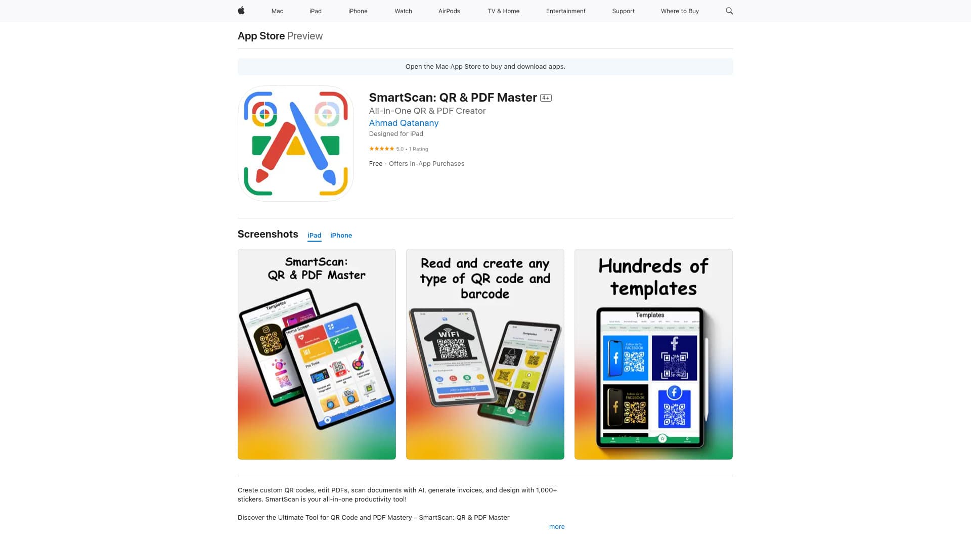 Smartscan: QR & Pdf Master