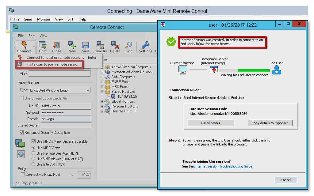 SolarWinds DameWare Remote Support