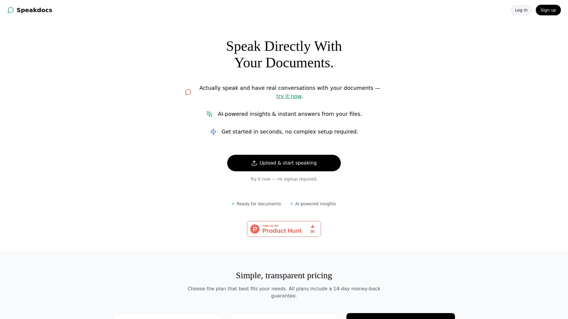 Speakdocs