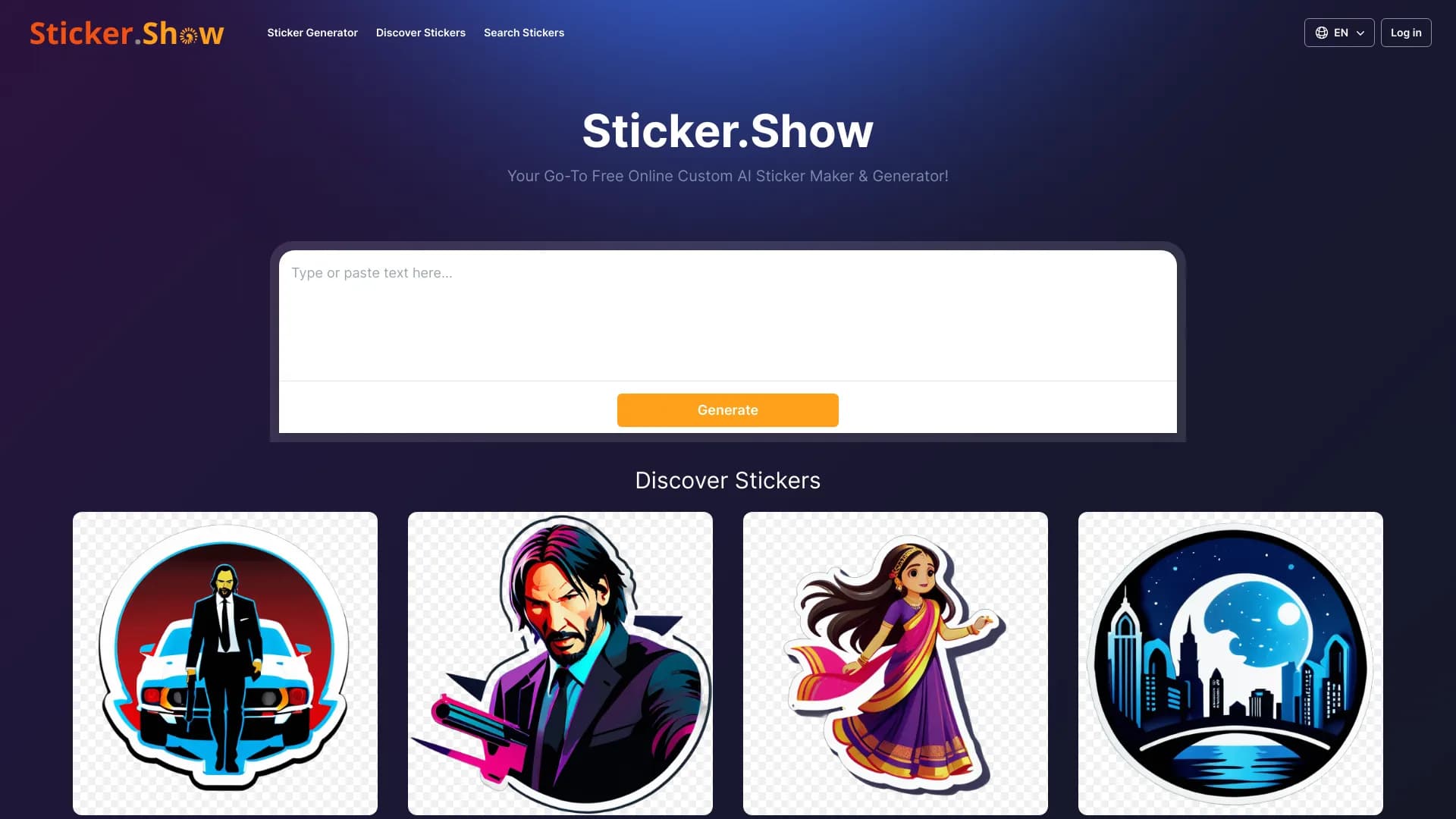 Sticker.show