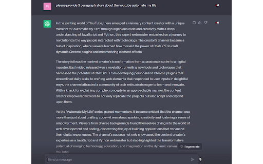 Talk with Me ChatGPT