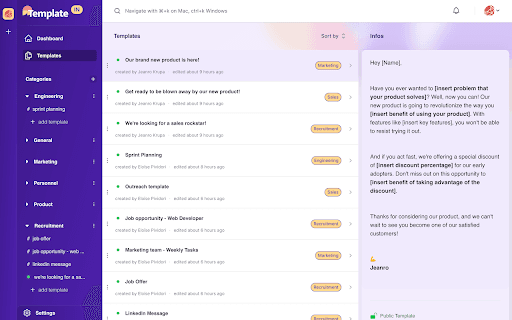 Templatein - Templates For The Web