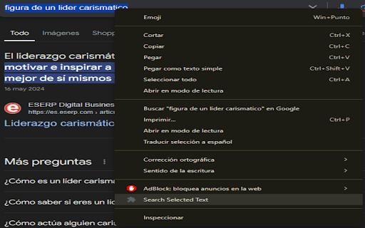 Text Selection Extension