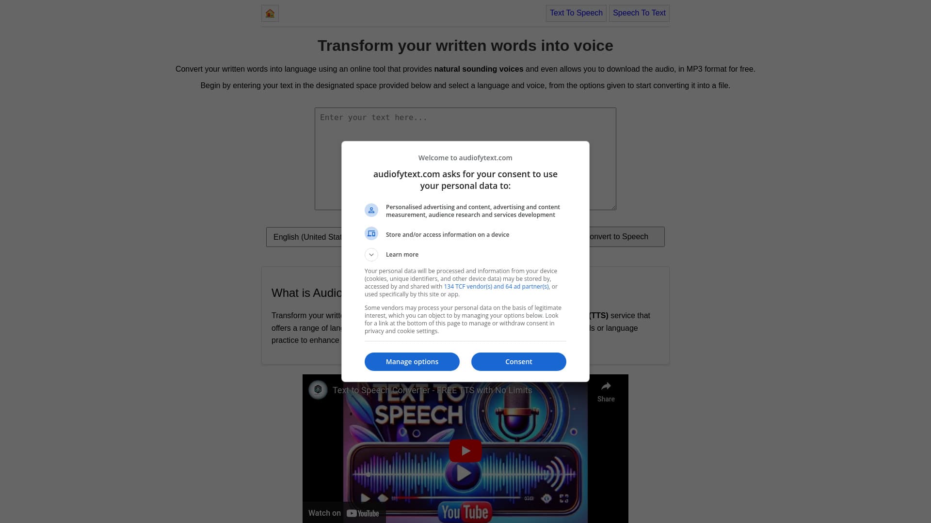 Text To Speech Converter (free Tts)