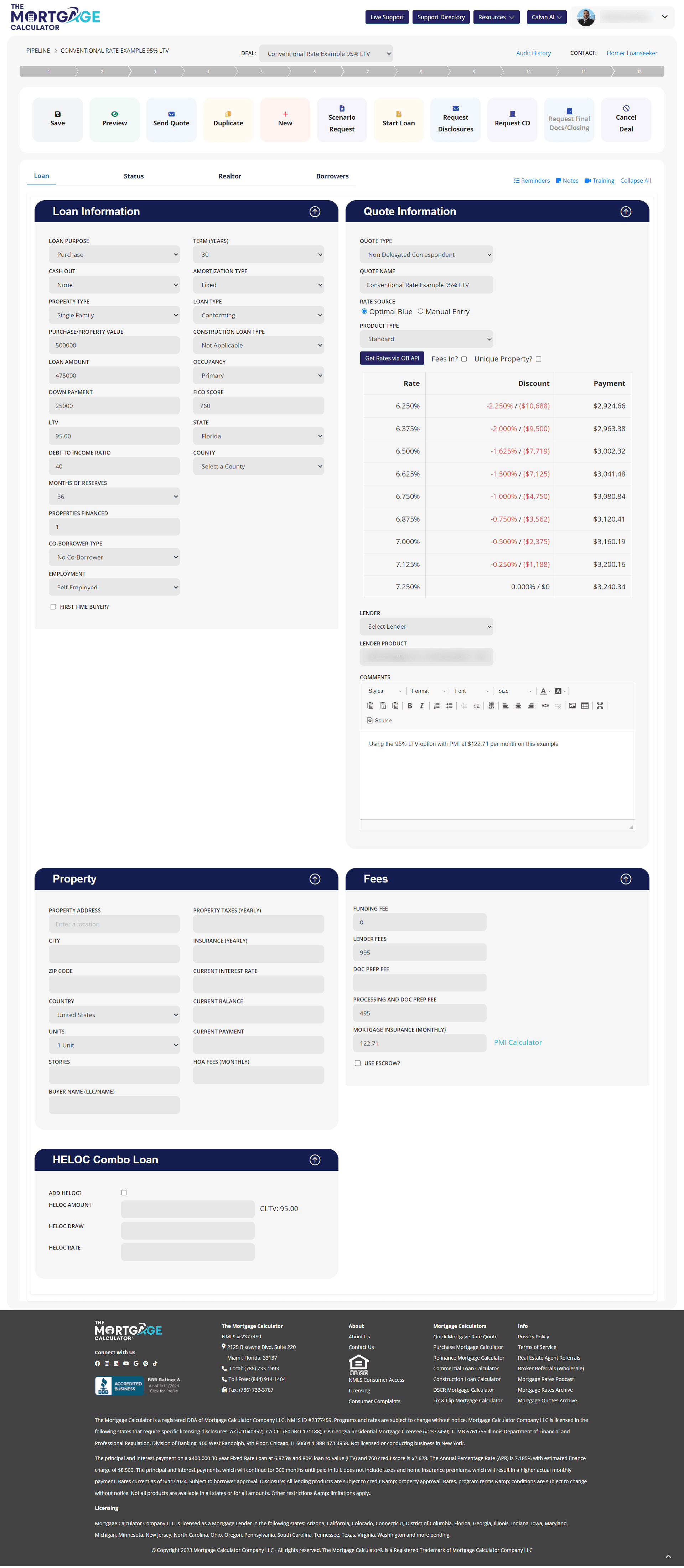 The Mortgage Calculator