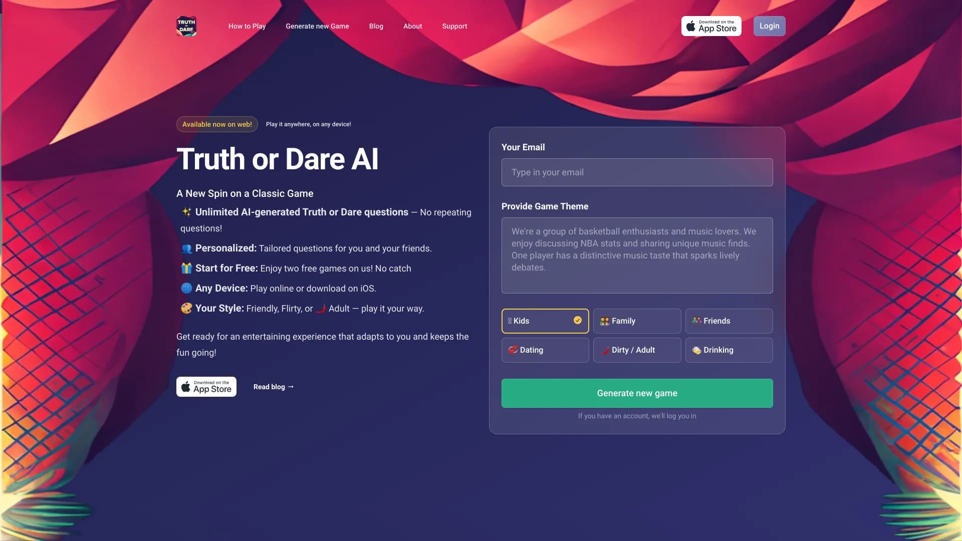 Truth Or Dare AI