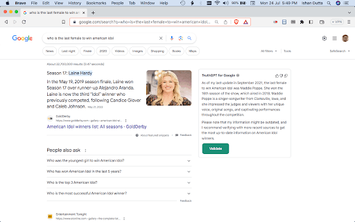 TruthGPT for Google™ extension