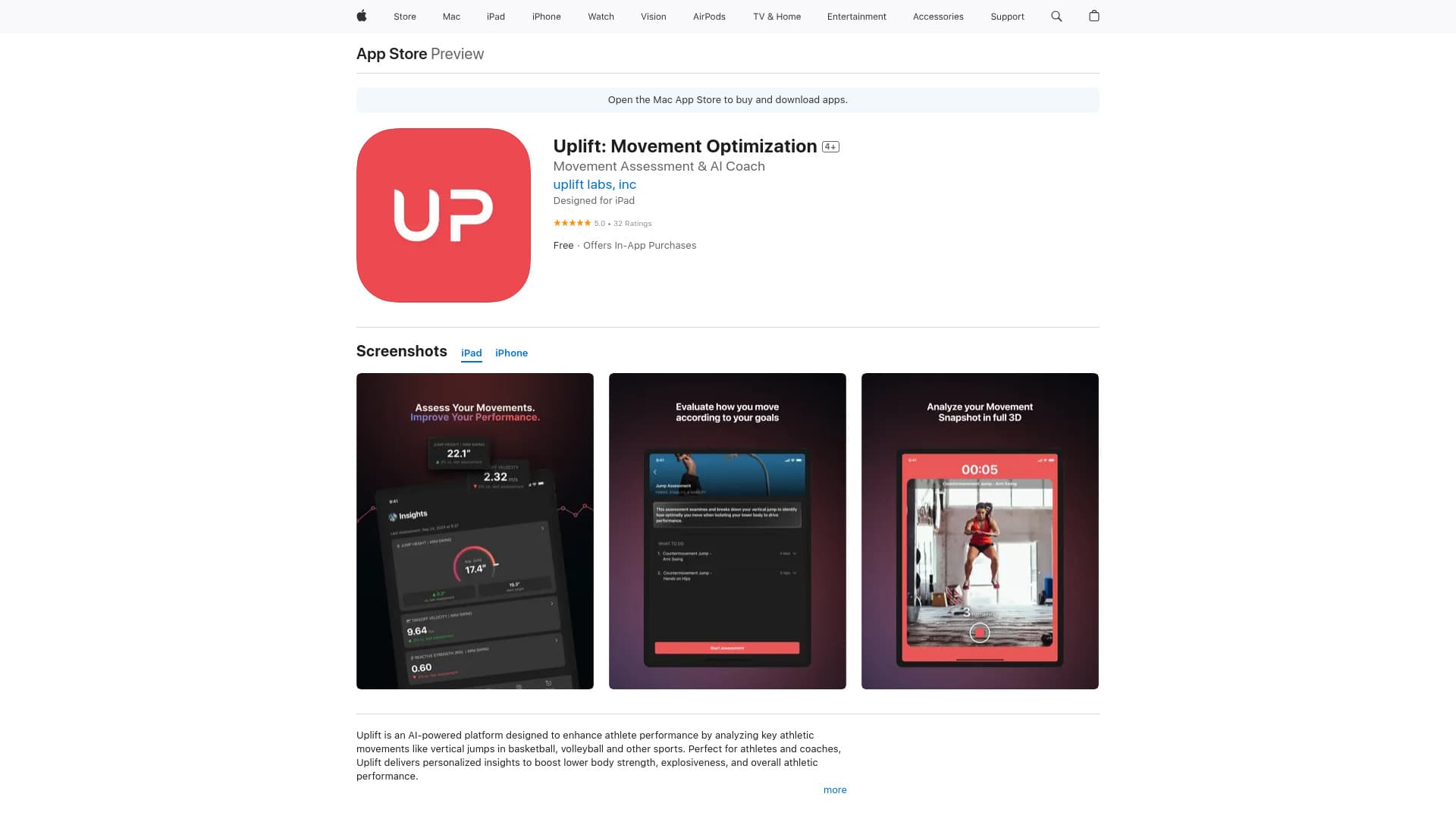 Uplift: Movement Optimization