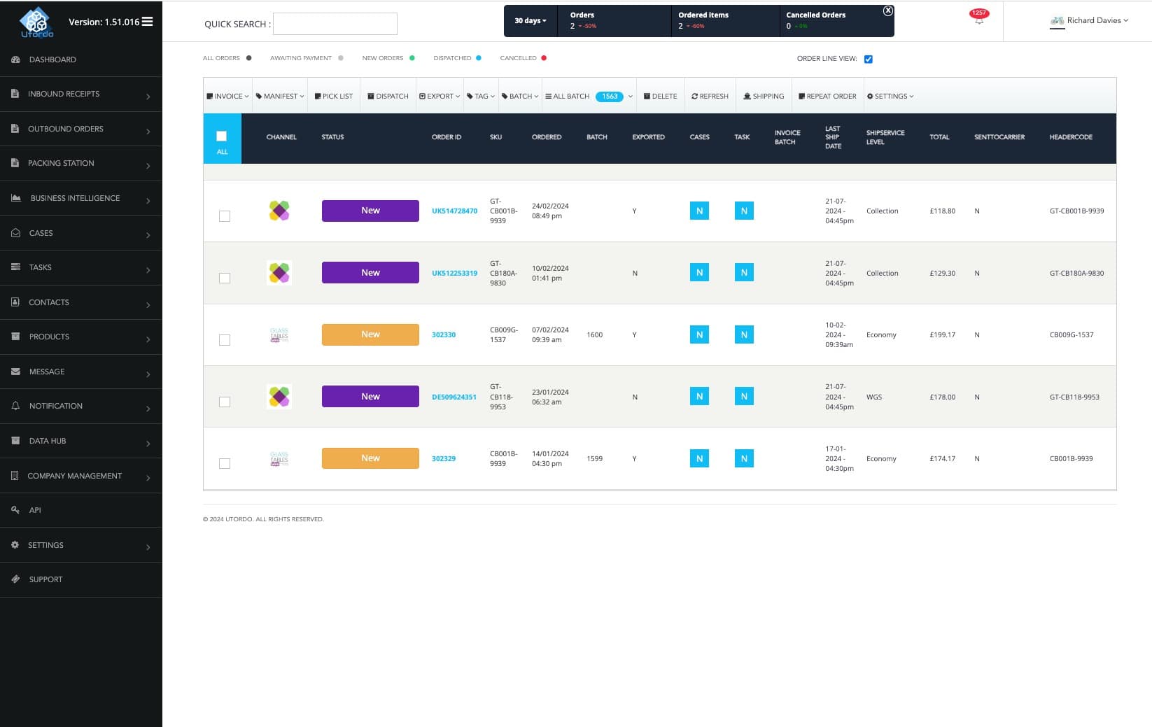 Utordo eCommerce OMS