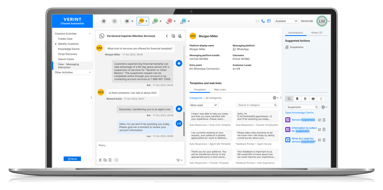 Verint Channel Automation