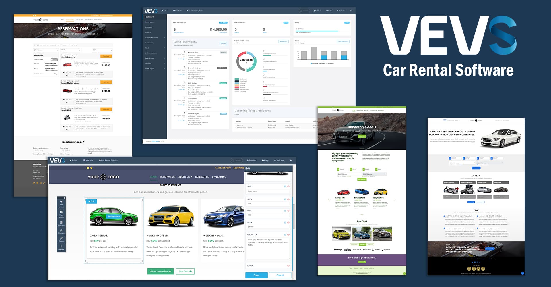 VEVS Car Rental Software
