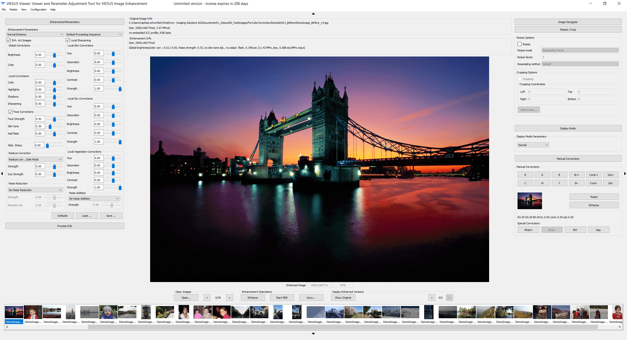 Viesus Automatic Image Enhancement