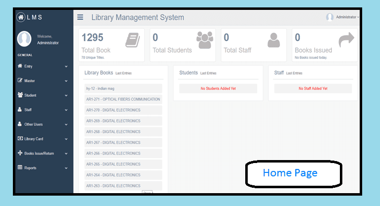 VISIONet Library Management System