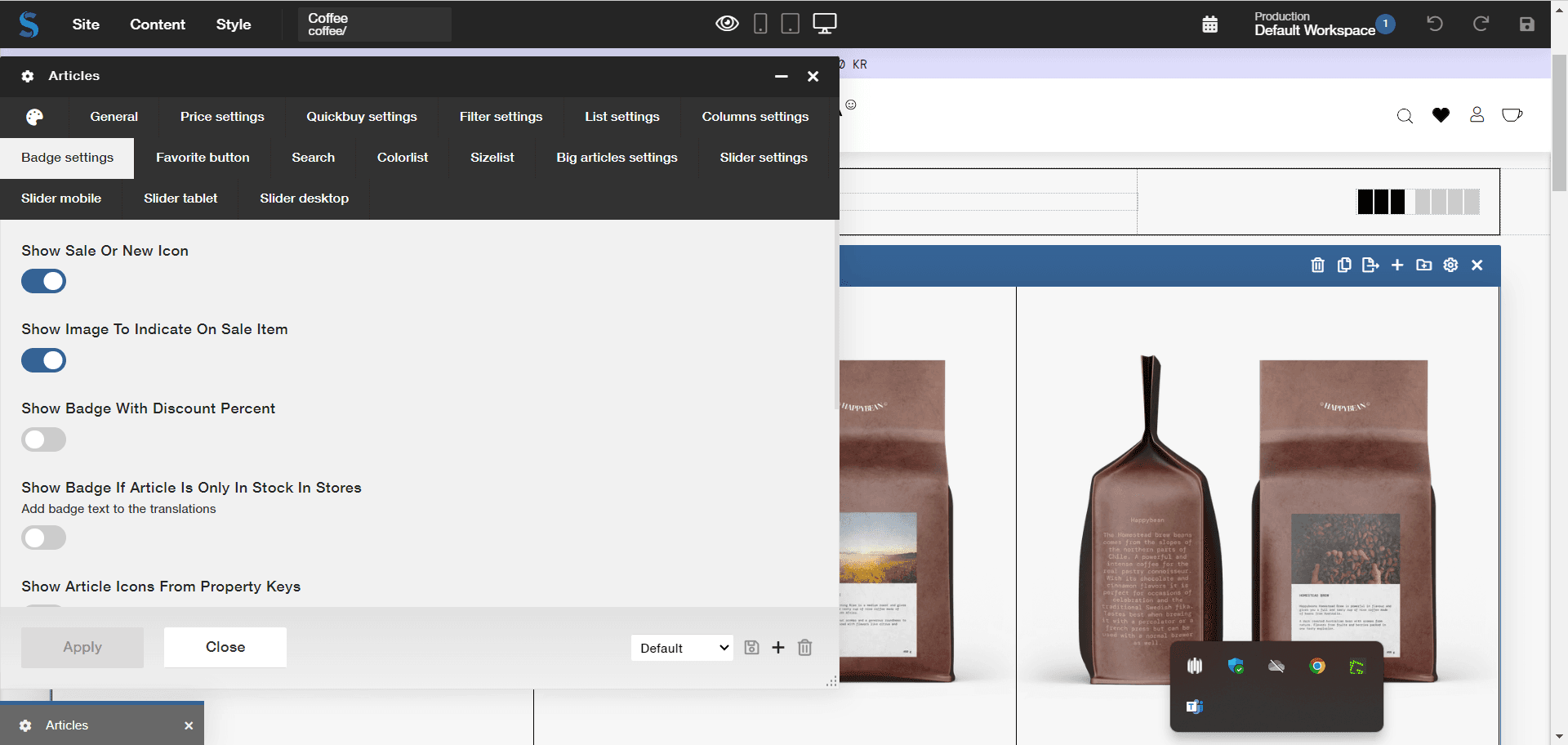 Viskan E-commerce platform