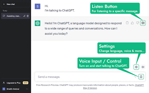 Voicewave: Chatgpt Voice Control