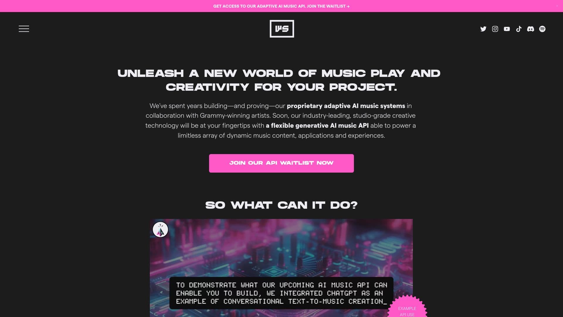 Warpsound AI Music API