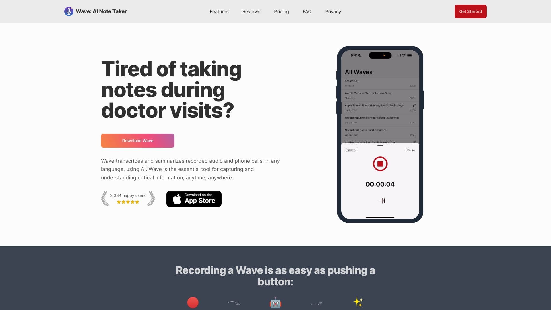 Wave - AI Note Taker