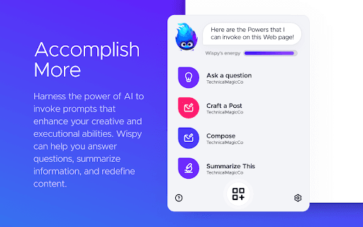 Wispy-1 - Personal AI Agent For Chrome