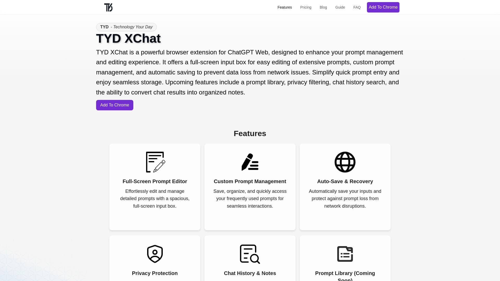 Xchat - Chatgpt Power Enhancer By Tyd AI