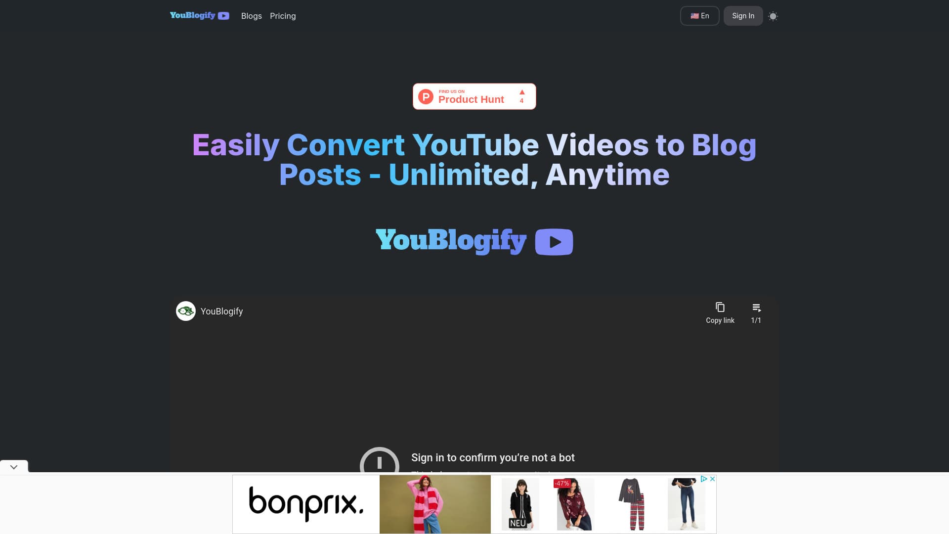 Youblogify
