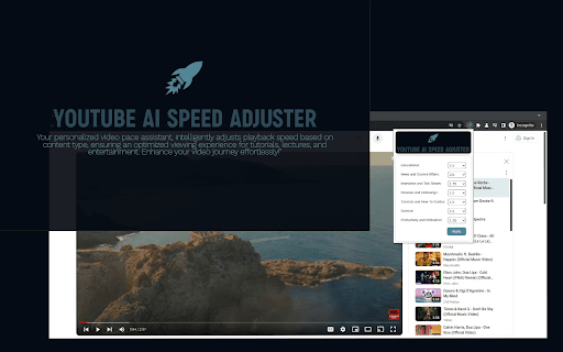 YouTube Intelligent Speed Adjustment
