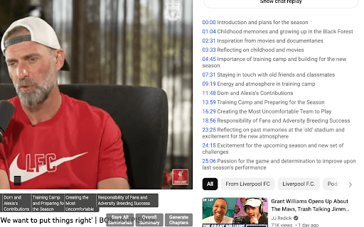 Youtube Chapter Summaries