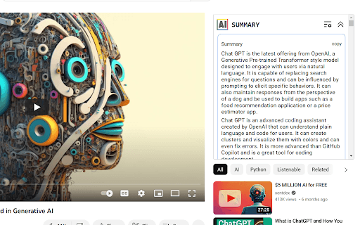 Chrome Extension for Summarizing Long-Form Content