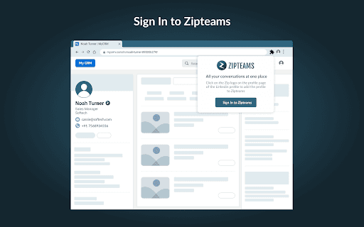 Zipteams Extension