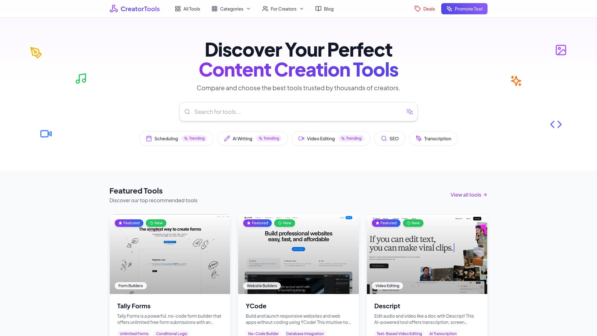 Content Creation Tools