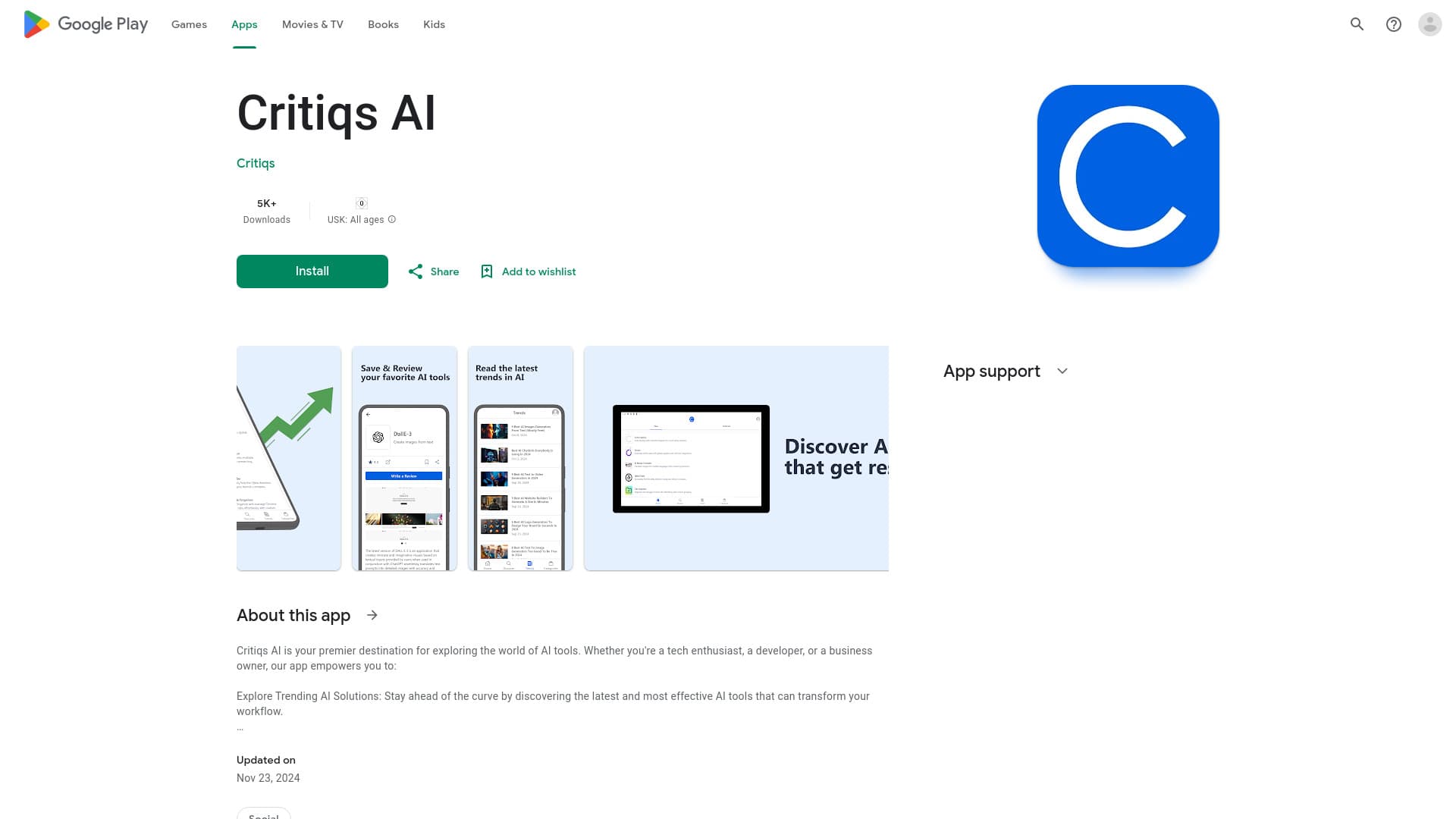 Discover AI Tools App