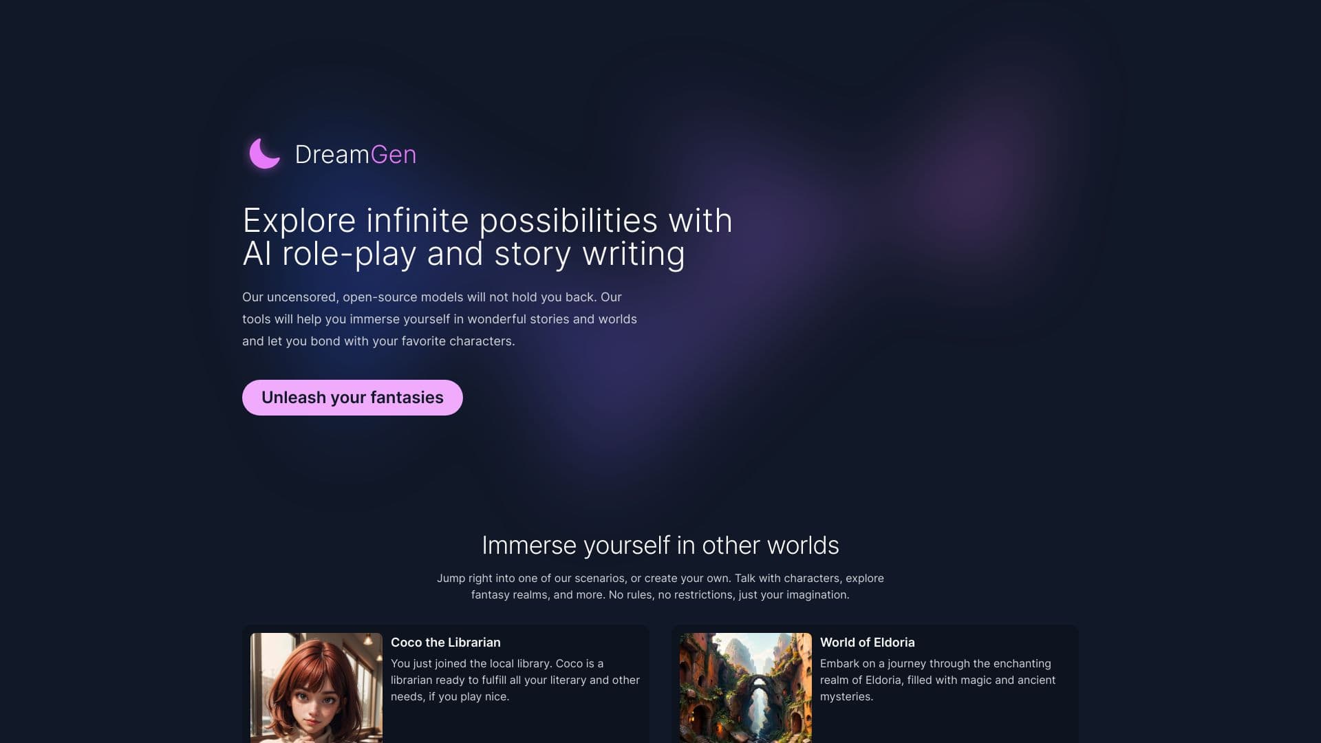 Dreamgen: AI Role-play & Story-writing
