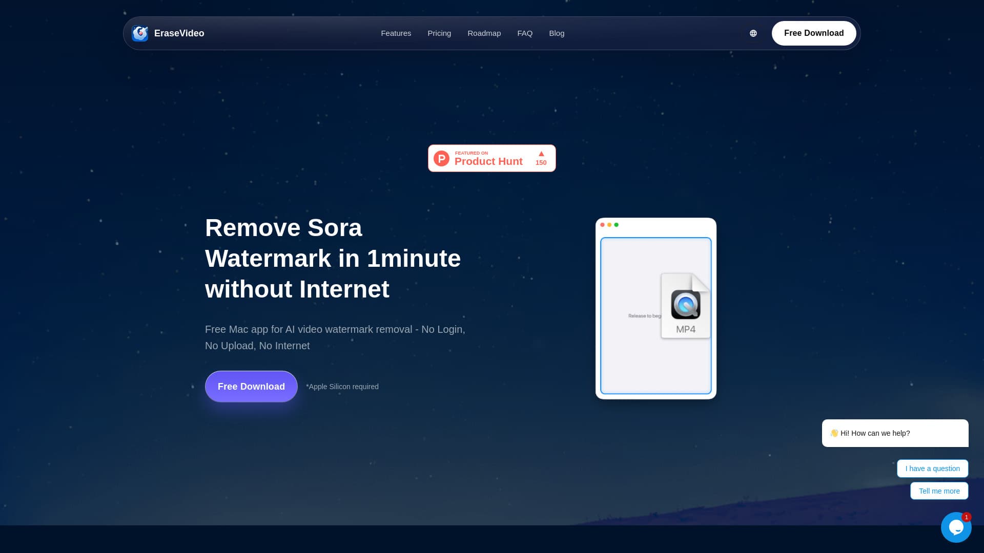 Erasevideo — The Best Way To Remove Sora Watermark On Mac
