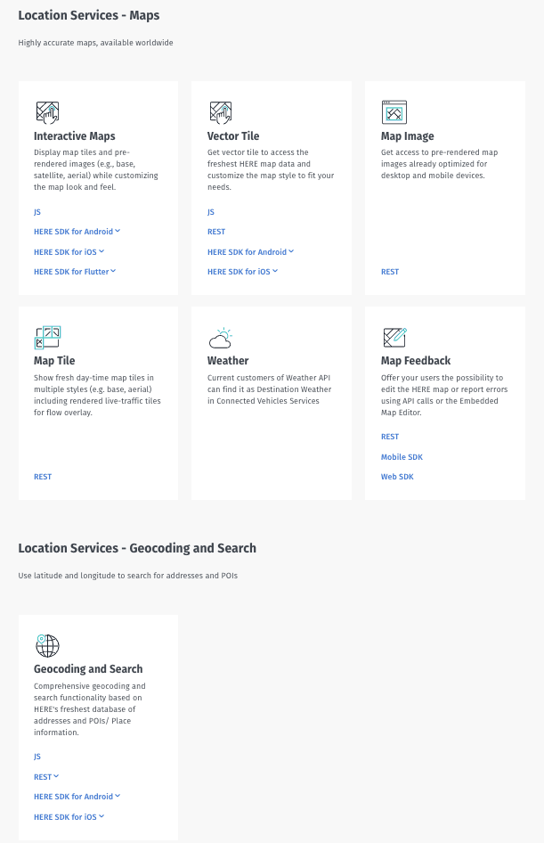 HERE Location Services