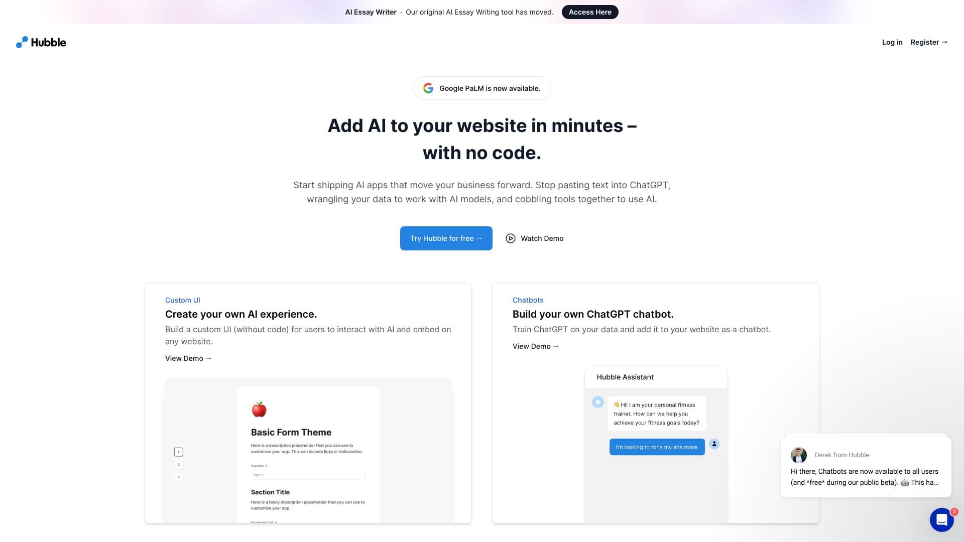 Hubble With Google Palm