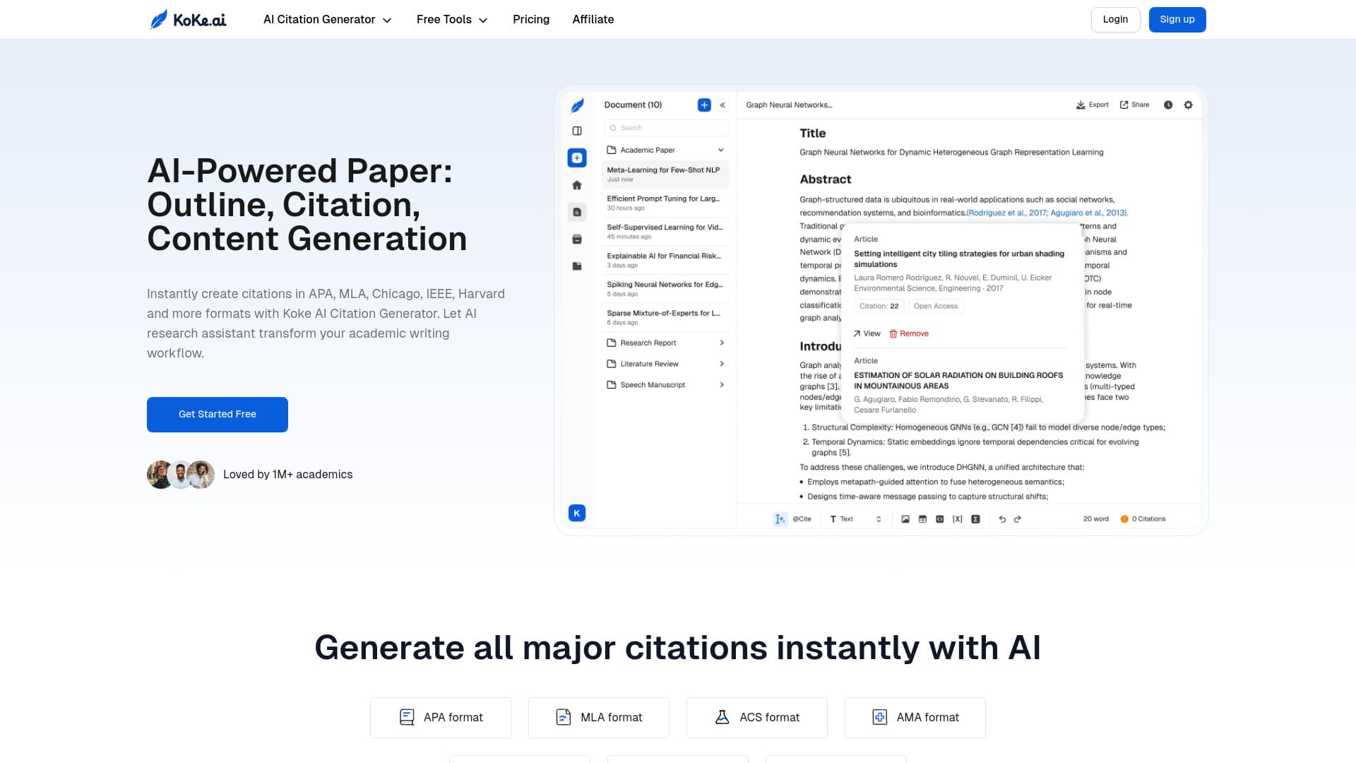 Koke AI: AI Citation Generator