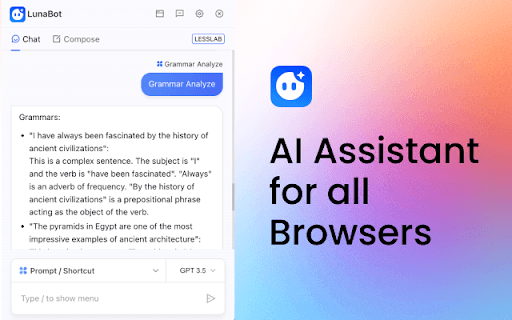 Lunabot - Chatgpt On Any Webpages
