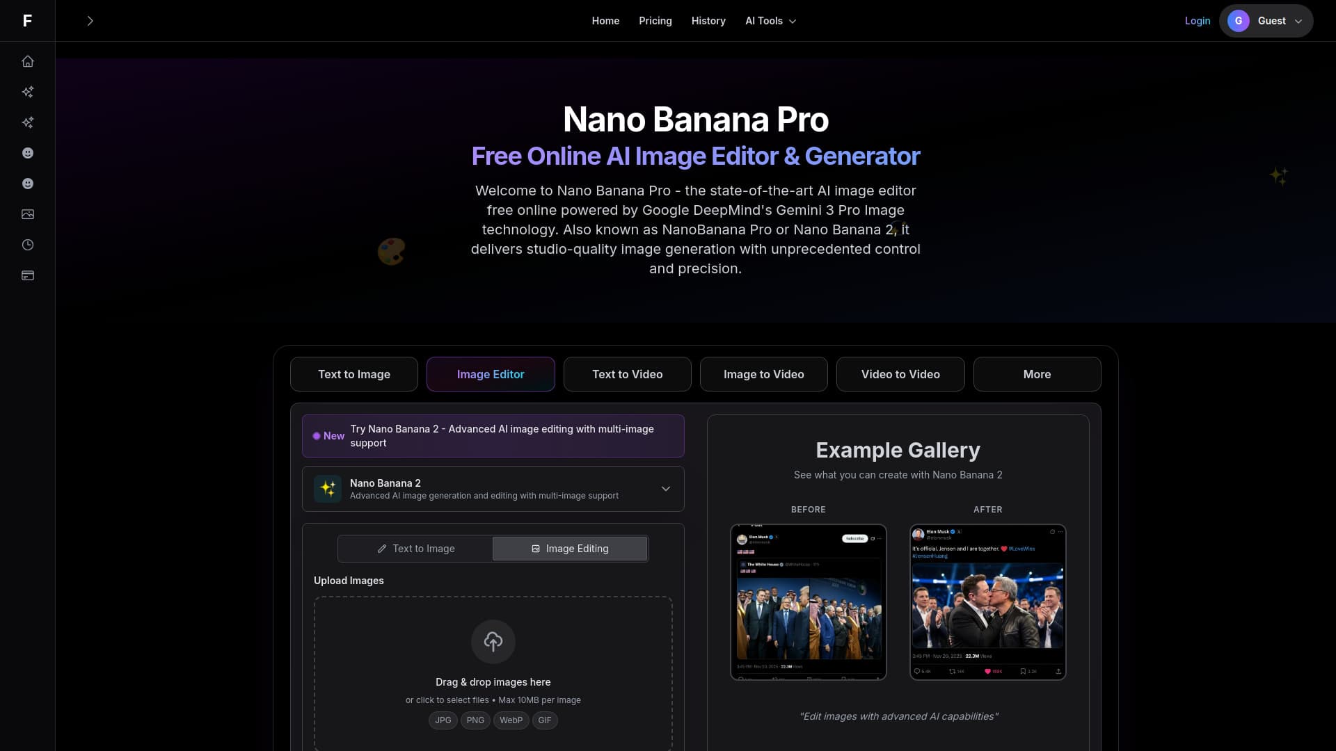 Nano Banana Pro - Free Online AI Image Editor & Generator | Fooocus.one