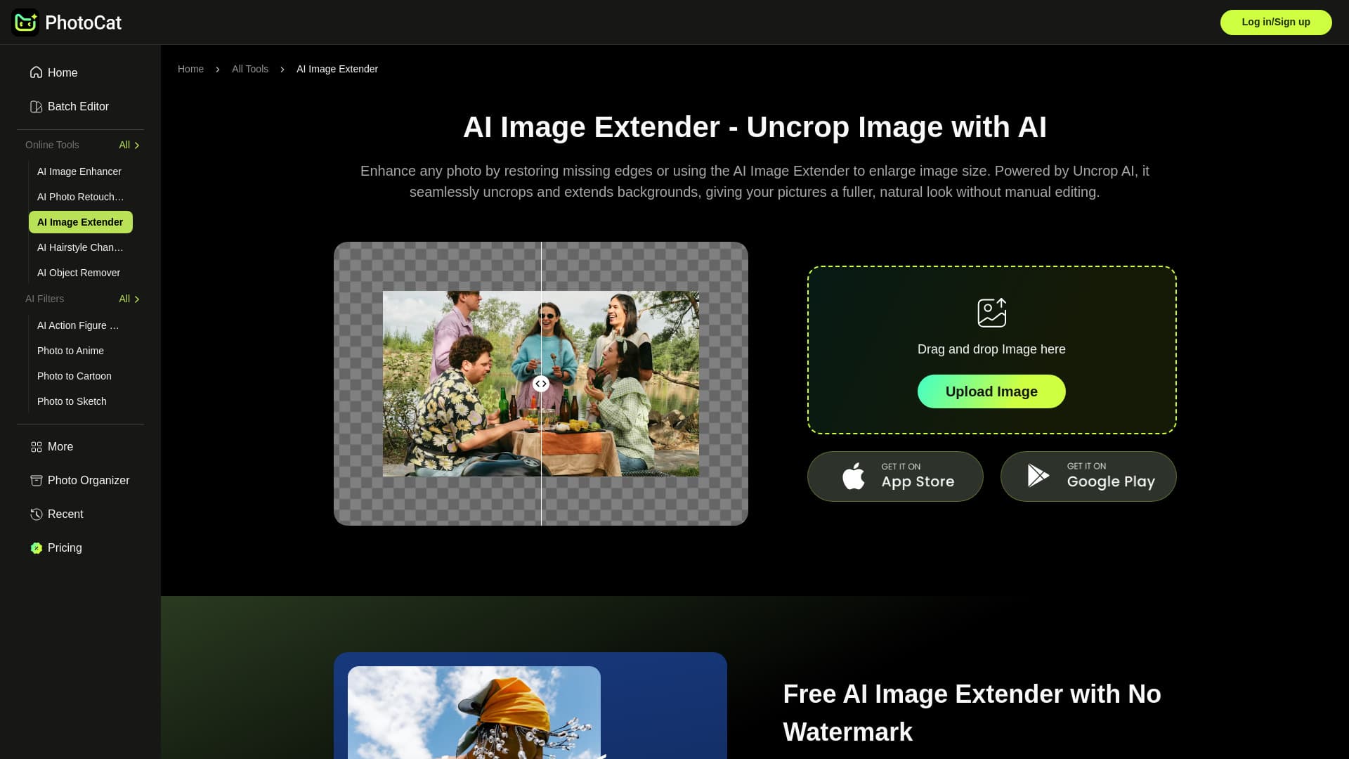 Photocat AI Image Extender