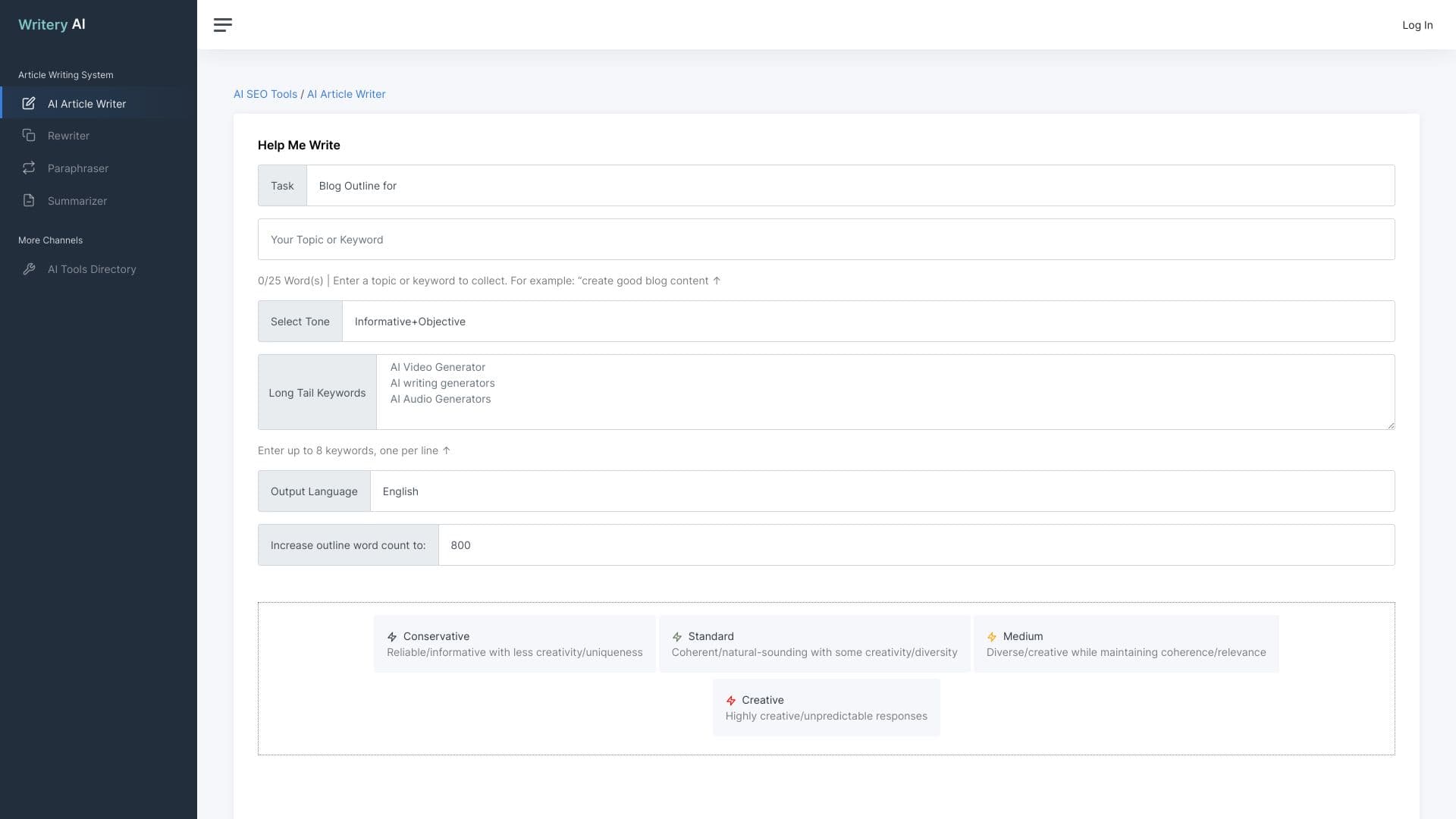 Writery AI: AI Writing Generator